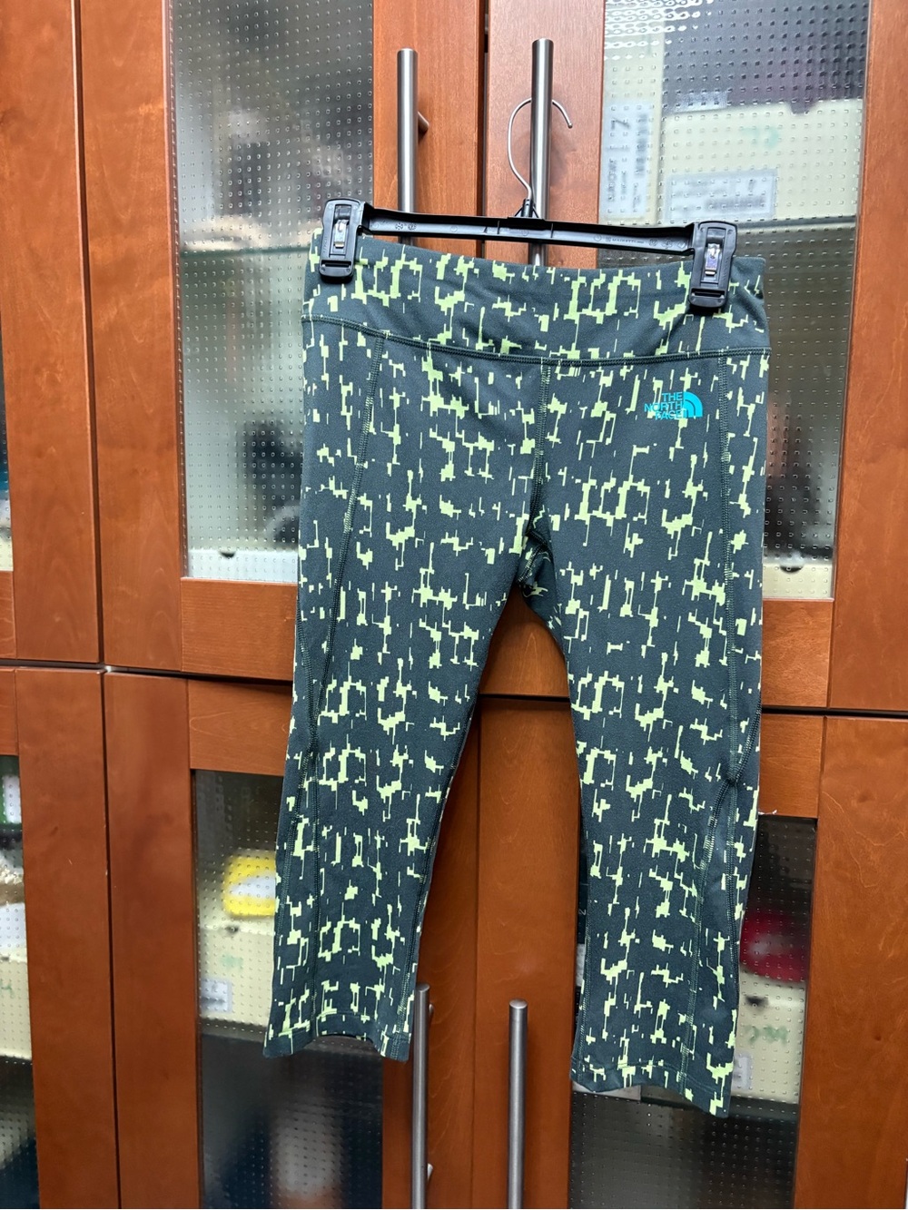 The North Face pixel art capris leggings